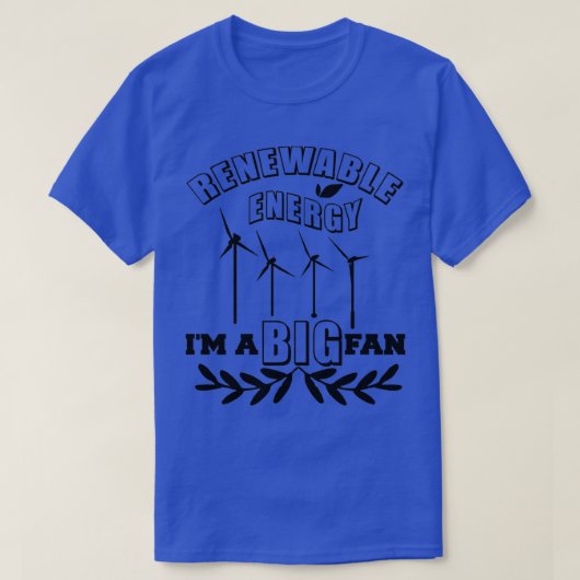再生可能エネルギーIx27m A大ファングリーンエネルギー Tシャツ (デザイン正面)