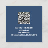 再生可能エネルギーQR スクエア名刺 (裏面)