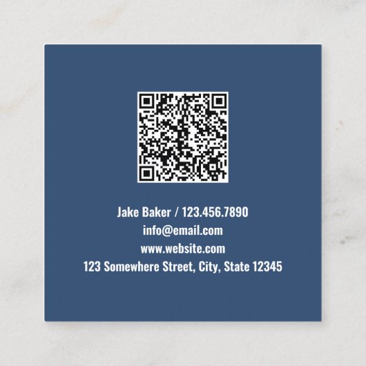 再生可能エネルギーQR スクエア名刺 (裏面)