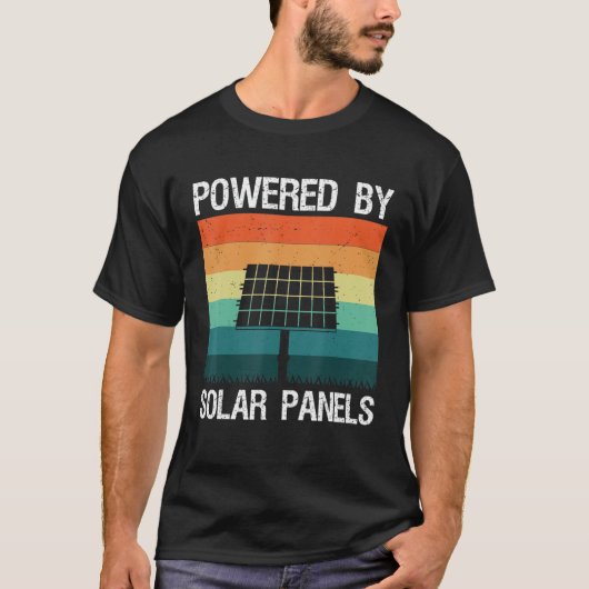 再生可能エネル太陽のギー太陽の電力 Tシャツ (正面)
