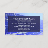 再生可能モダンエネルギー太陽のパネル 名刺 (裏面)