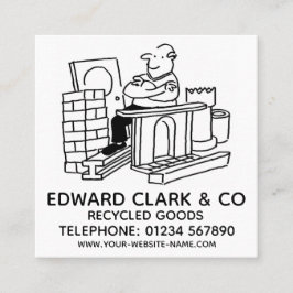 再生品 スクエア名刺