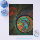 再生抽象芸術アートフライヤー チラシ (シングル)