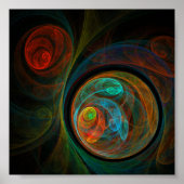 再生抽象芸術アート ポスター (正面)