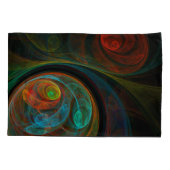 再生抽象芸術アート 枕カバー (裏面)