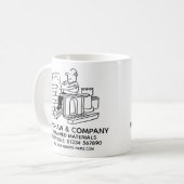 再生材ビジネスプロモーション コーヒーマグカップ (正面左)
