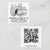 再生材回収ヤード スクエア名刺 (正面/裏面)