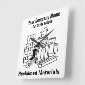 再生材業務用壁時計 スクエア壁時計 (傾斜)