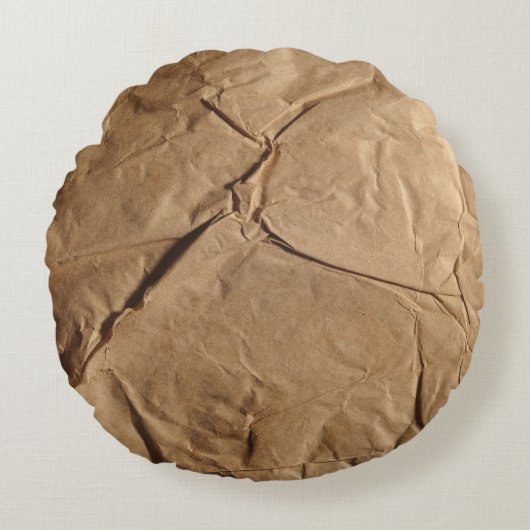 再生紙:エコフレンドリーテクスチャ。 ラウンドクッション (正面)