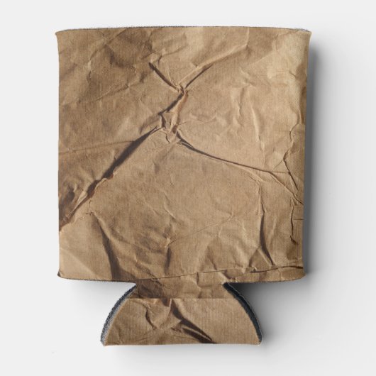 再生紙:エコフレンドリーテクスチャ。 缶クーラー (正面)