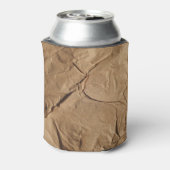 再生紙:エコフレンドリーテクスチャ。 缶クーラー (缶裏面)