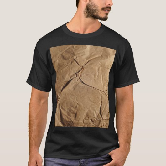再生紙:エコフレンドリーテクスチャ。 Tシャツ (正面)