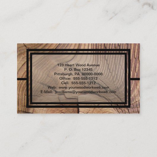 再生素朴木家具事業 名刺 (裏面)