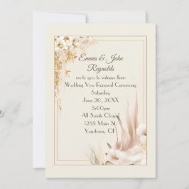 再生結婚のフローラ枠 招待状