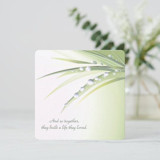 再生結婚の露 招待状 (スタンド正面)