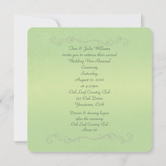 再生結婚の露 招待状 (裏面)