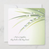 再生結婚の露 招待状 (正面)