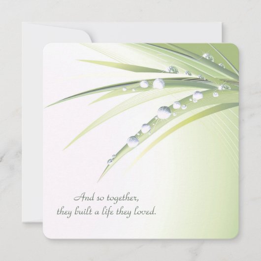 再生結婚の露 招待状 (正面)