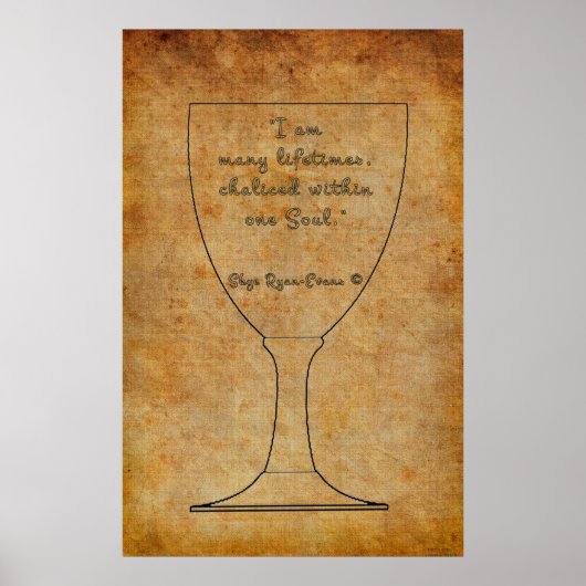 再生肯定スピリチュアルアートポスター ポスター (正面)