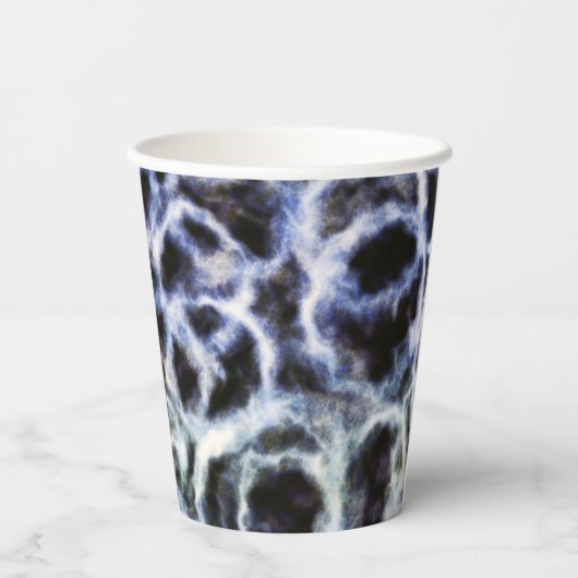 再生藍絞り： 紙コップ (裏面)