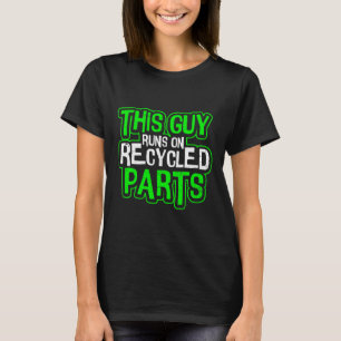 再生走デザイン腎臓病の人 Tシャツ