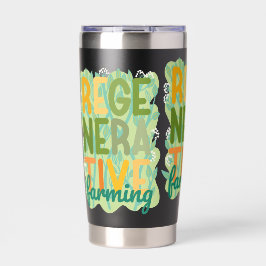 再生農業健康リビンググリーン 保温保冷タンブラー