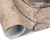 再生 – スカルが粉々から咲く ラッピングペーパー (ロールコーナー)