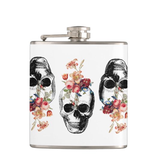 再生 – スカル開花 フラスク (正面)