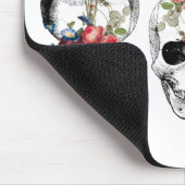 再生 – スカル開花 マウスパッド (コーナー)