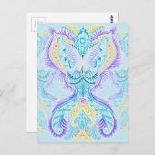 再生，ニューエイジ，瞑想，ボホ，ヒッピー ポストカード (正面/裏面)