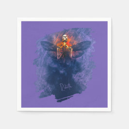 再生。翼が立ち上がるスケルトン スタンダードカクテルナプキン