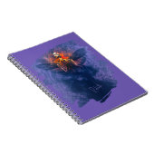 再生。翼が立ち上がるスケルトン ノートブック (右側)