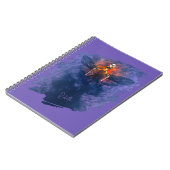 再生。翼が立ち上がるスケルトン ノートブック (左側)