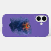 再生。翼が立ち上がるスケルトン Case-Mate iPhoneケース (裏面 (横))