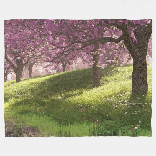 再目覚め フリースブランケット (正面(横))