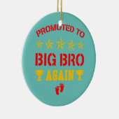 再素晴らしび兄に昇進すおもしろいる セラミックオーナメント (右)