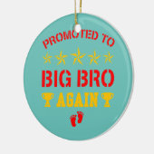 再素晴らしび兄に昇進すおもしろいる セラミックオーナメント (左)