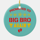 再素晴らしび兄に昇進すおもしろいる セラミックオーナメント (裏面)