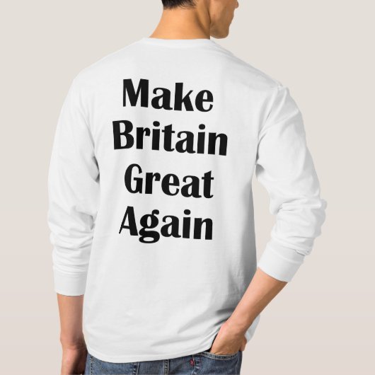 再素晴らしイギリスTシャツ Tシャツ (裏面)