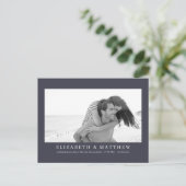 再結婚計画発表のモダン写真 ポストカード (スタンド正面)