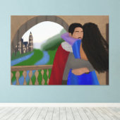 再統一 | プリンセスと王子 | おとぎ キャンバスプリント (インサイチュ (ウッドフロア))