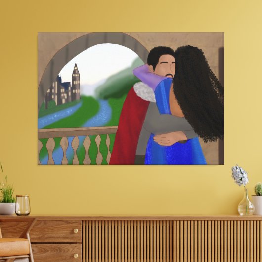 再統一 | プリンセスと王子 | おとぎ キャンバスプリント (インサイチュ (リビング))