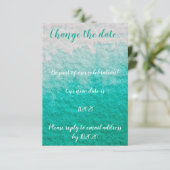 再計画されたイベントの日付カードの変更 招待状 (スタンド正面)