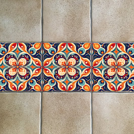 再訪メキシコフォーク美術フローラ タイル