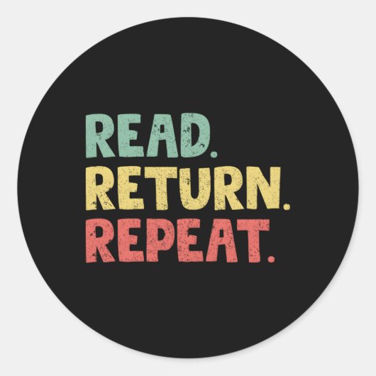 再読生ライブラリのライブラリワーカーを返す ラウンドシール (正面)