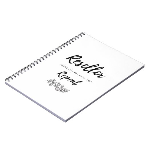 再販業者の在庫仕訳帳 ノートブック (左側)