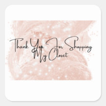 再販業者Thank You Squareステッカー