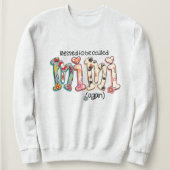 再賛美び耳に入るタイポグラフィ スウェットシャツ (デザイン正面)