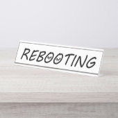 「再起動」 デスクネームプレート (正面)