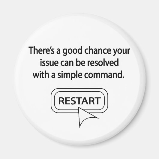 再起動 マグネット (正面)